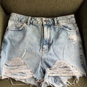 TopShop Mom Denim Shorts Size 8